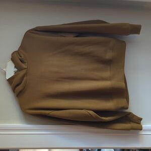 A new day Women's Tan/Brown/Golden Hoodie Sweater Size Small